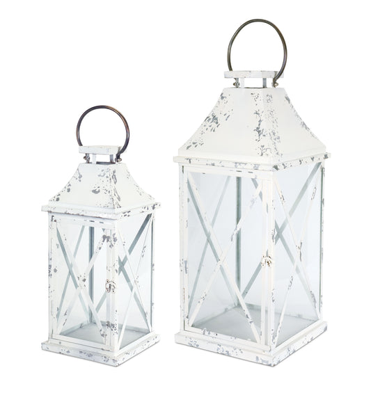 Lantern (Set of 2) 18.75"H, 25.25"H Metal