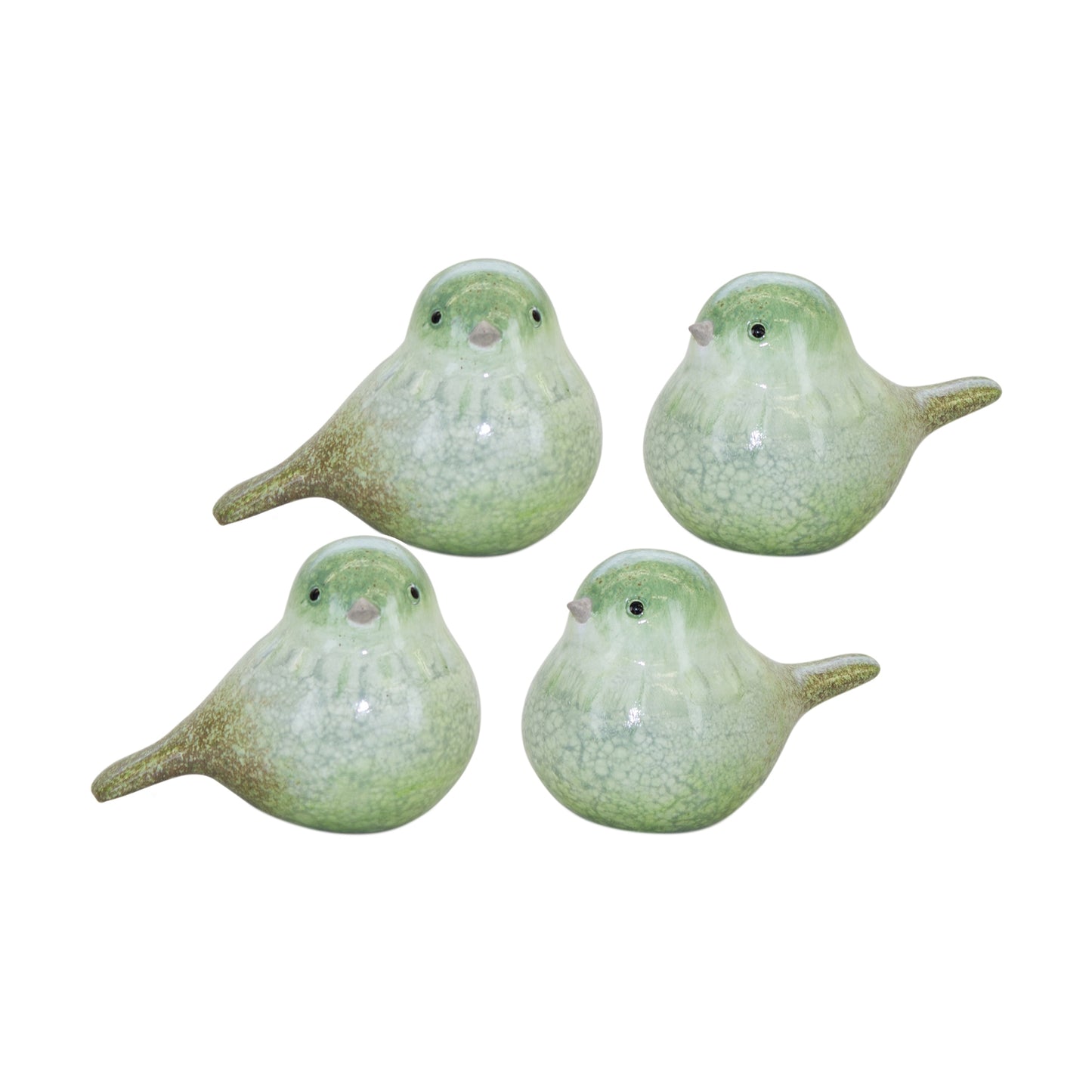 Bird (Set of 4) 2.5"H Terra Cotta