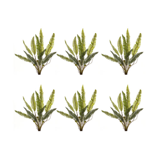 Fern Plant (Set of 6) 17.5"H Plastic